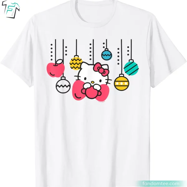 Christmas Ornament Funny Holiday Hello Kitty Tee Shirt