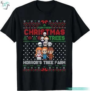 Christmas Trees Horror Scary Christmas Characters T Shirt