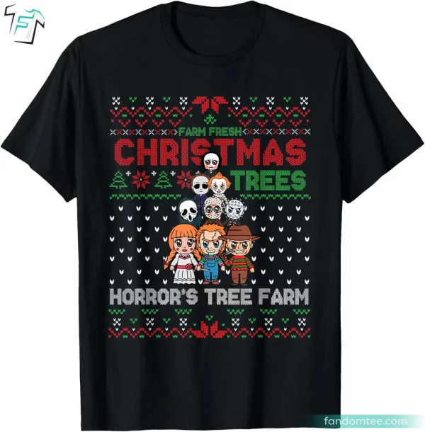 Christmas Trees Horror Scary Christmas Characters T-Shirt