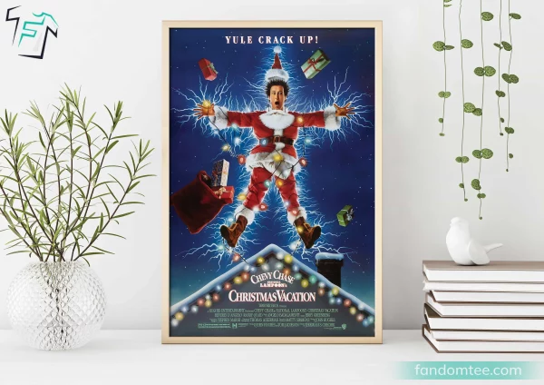 Christmas Vacation Movie Poster Vintage Christmas Wall Art Decor