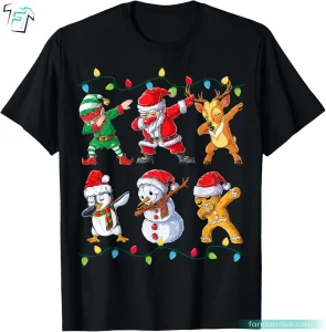 Dabbing Santa Elf Friends Christmas Shirt Ideas For Family