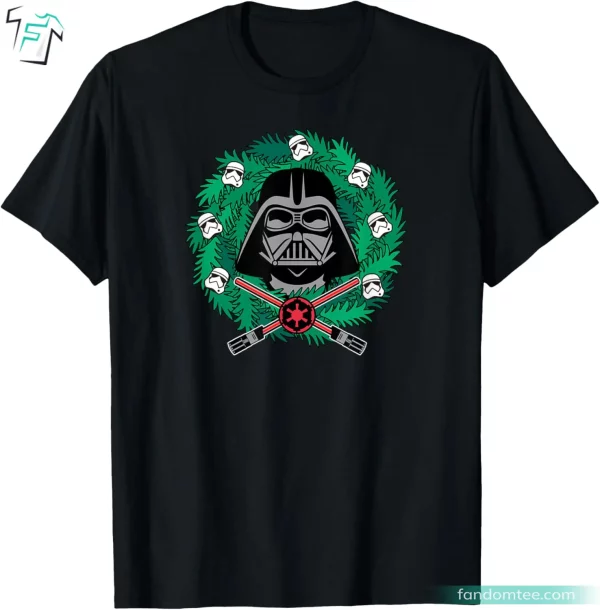 Darth Vader Helmet Xmas Wreath Star Wars Christmas Sweater