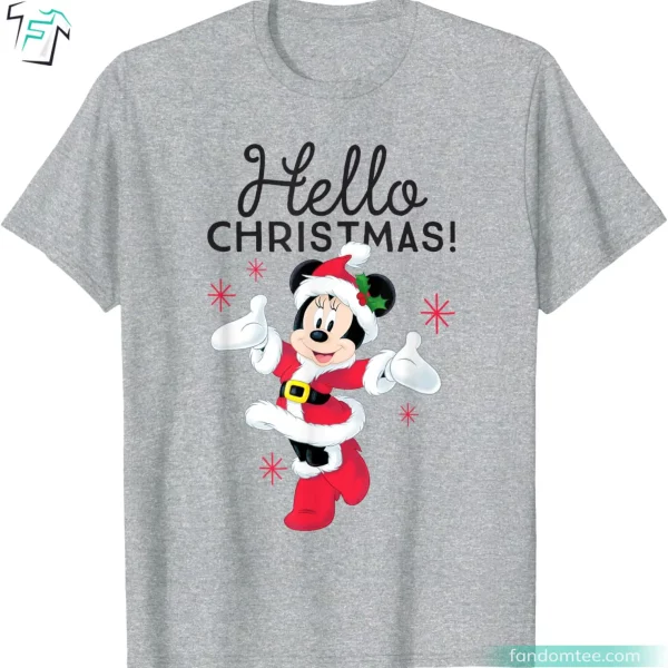 Disney Hello Xmas Santa Minnie Mouse Christmas Sweater