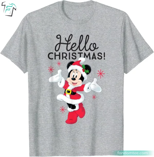 Disney Hello Xmas Santa Minnie Mouse Christmas Sweater