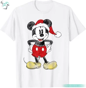 Disney Mickey Mouse Shirt Christmas Graphic Tee