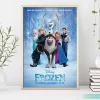 Frozen Movie Poster Modern Christmas Wall Art Decoration