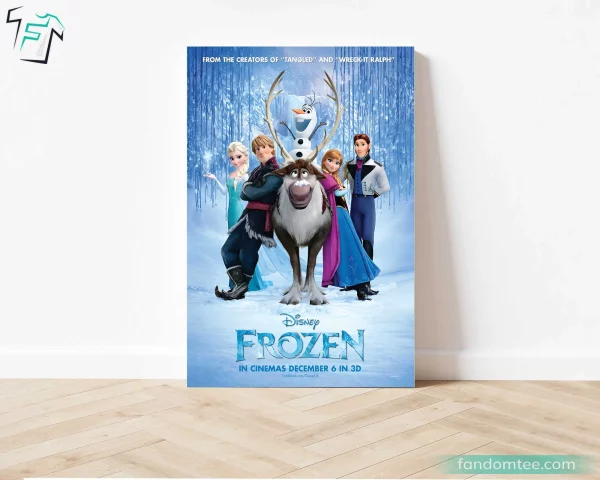 Frozen Movie Poster Modern Christmas Wall Art Decoration