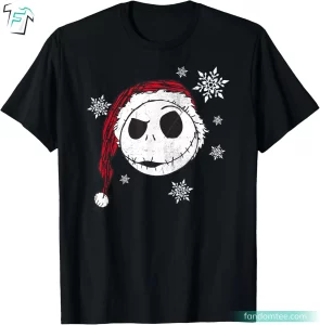 Funny Christmas Jack Skellington Santa Shirt