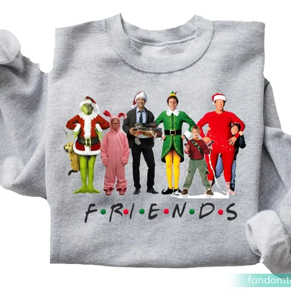 Funny Xmas Movies Friends Christmas Sweater