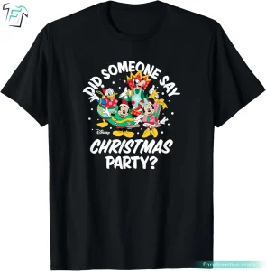 Funny Christmas Shirts Disney Characters Mickey Minnie Donald Goofy Xmas Party T-Shirt