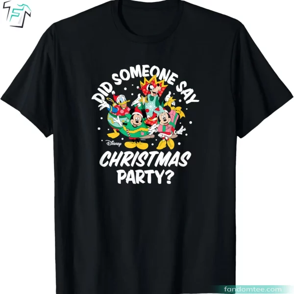 Funny Christmas Shirts Disney Characters Mickey Minnie Donald Goofy Xmas Party T-Shirt