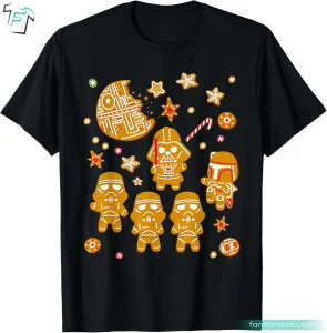 Gingerbread Cookies Galactic Empire Star Wars Christmas Apparel T Shirt