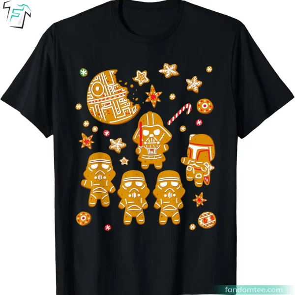 Gingerbread Cookies Galactic Empire Star Wars Christmas Apparel T-Shirt