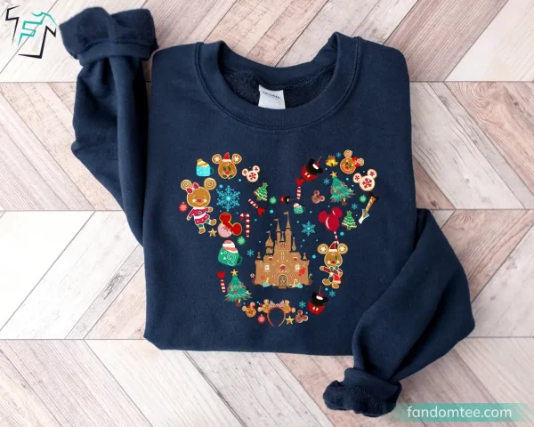 Gingerbread Mickey Christmas Disney World Sweatshirt