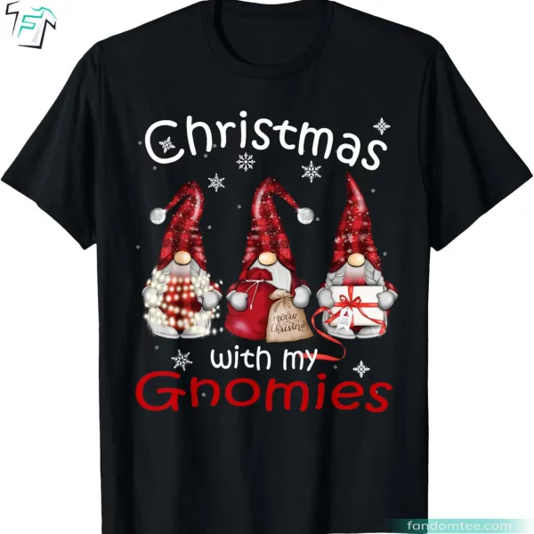 Gnome Buffalo Plaid Funny Cute Family Christmas Shirts