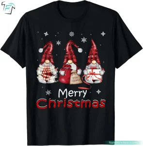 Gnome Family Buffalo Plaid Funny Christmas Matching Shirts For Family