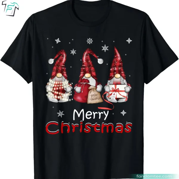 Gnome Family Buffalo Plaid Funny Christmas Matching Shirts For Family