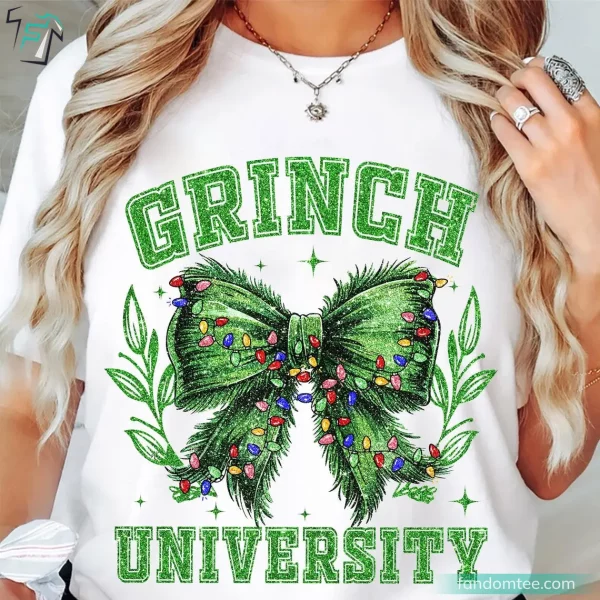 Grinch University Funny Grinch Sequin Sweater