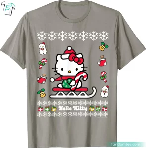 Happy Holiday Christmas Hello Kitty Long Sleeve Shirt