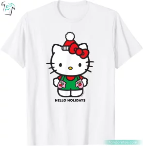 Hello Holidays Christmas Holiday Cute Hello Kitty Shirt