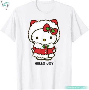 Hello Joy Christmas Holiday Cute Hello Kitty Shirts For Women