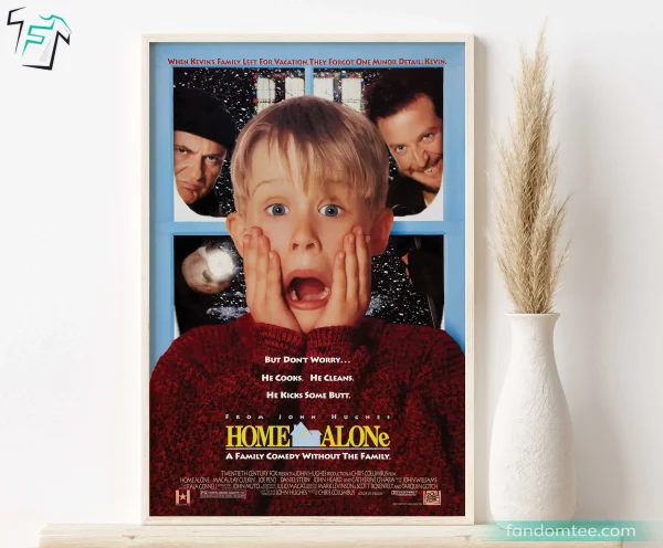 Home Alone Movie Poster Funny Christmas Gifts For Dad