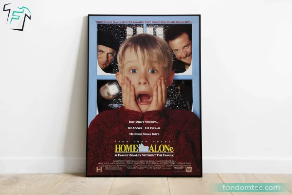 Home Alone Movie Poster Funny Christmas Gifts For Dad