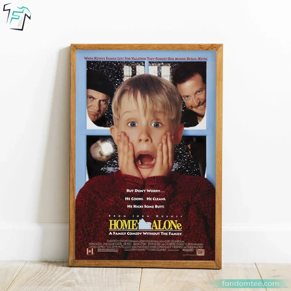 Home Alone Movie Poster Funny Christmas Gifts For Dad