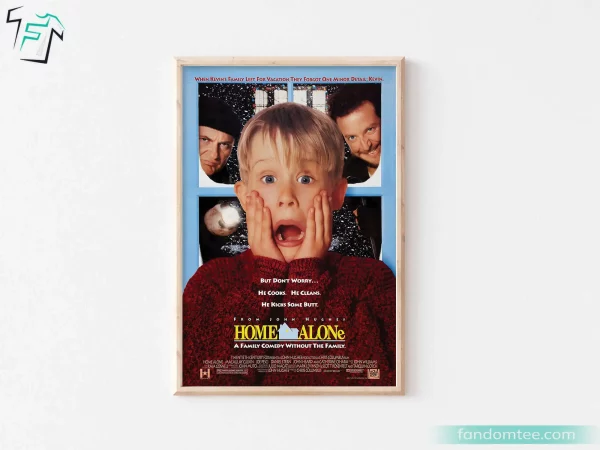 Home Alone Movie Poster Funny Christmas Gifts For Dad