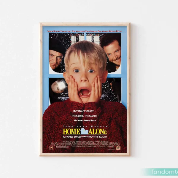 Home Alone Movie Poster Funny Christmas Gifts For Dad