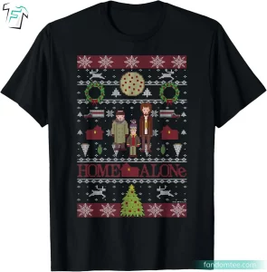 Home Alone The Wet Bandits Funny Christmas Ugly Sweater T Shirt