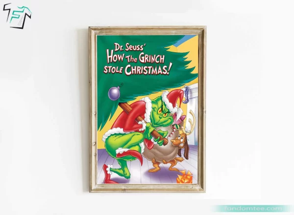 How The Grinch Stole Christmas Movie Poster Wall Art For Christmas