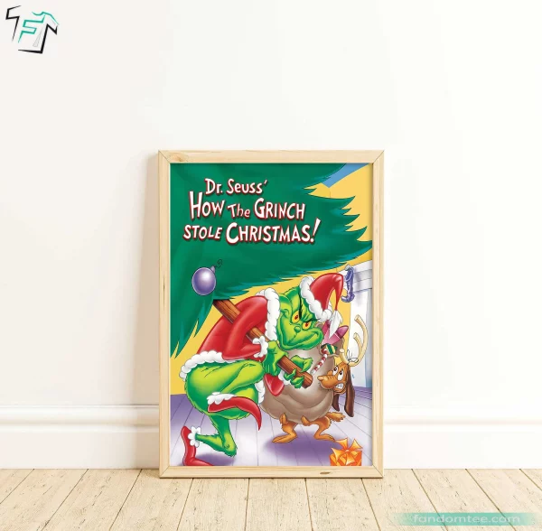 How The Grinch Stole Christmas Movie Poster Wall Art For Christmas