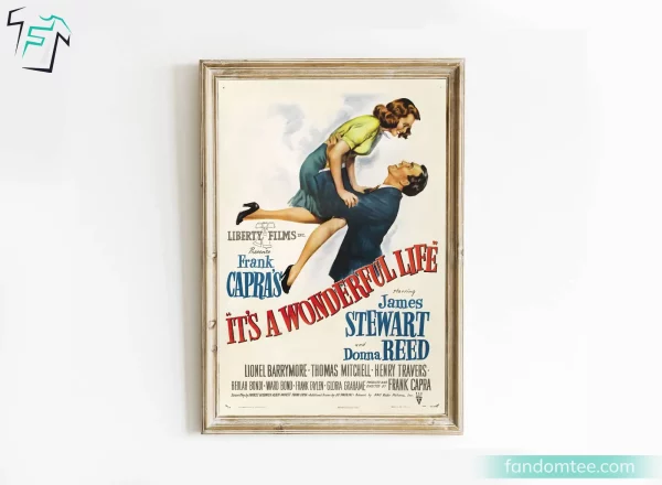 It’s A Wonderful Life Movie Poster Print Vintage Wall Art Decoration