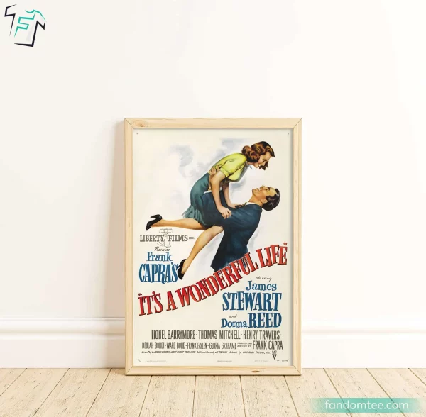 It’s A Wonderful Life Movie Poster Print Vintage Wall Art Decoration