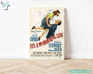 It's A Wonderful Life Movie Poster Print Vintage Wall Art Decoration