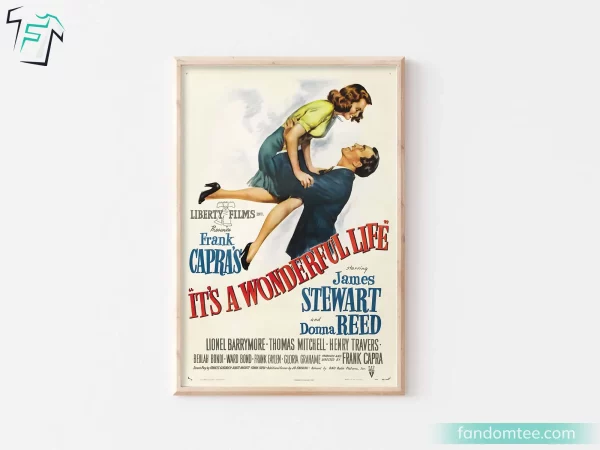 It’s A Wonderful Life Movie Poster Print Vintage Wall Art Decoration