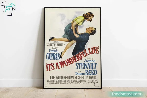 It’s A Wonderful Life Movie Poster Print Vintage Wall Art Decoration