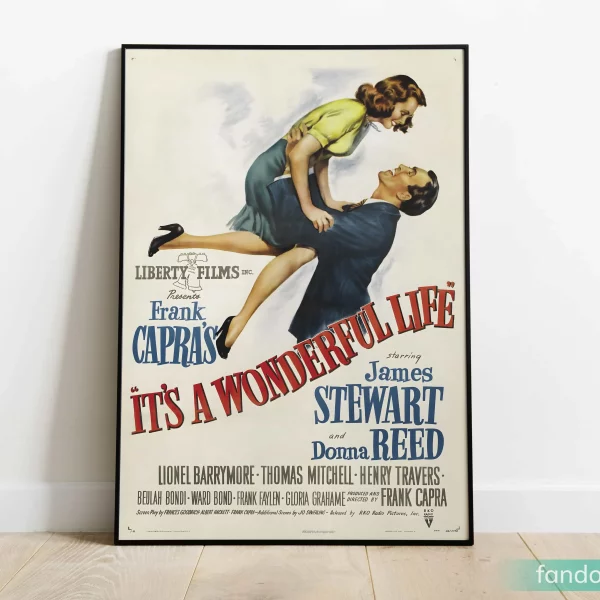 It’s A Wonderful Life Movie Poster Print Vintage Wall Art Decoration