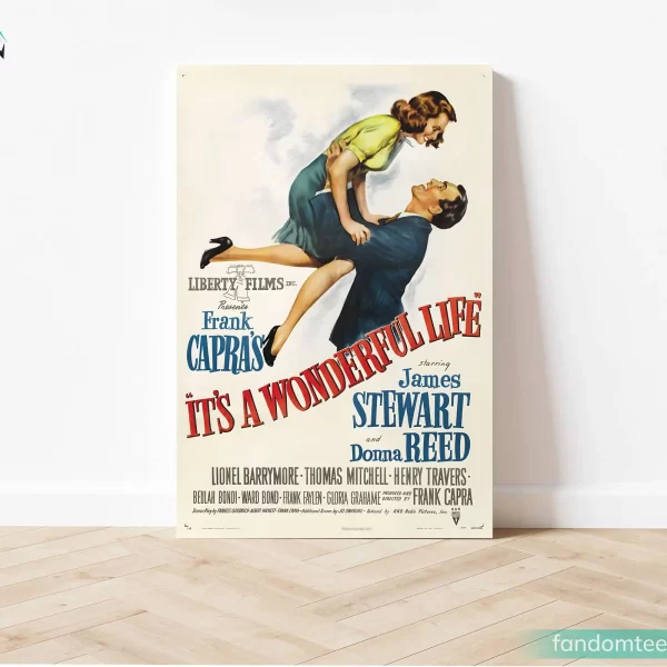 It’s A Wonderful Life Movie Poster Print Vintage Wall Art Decoration