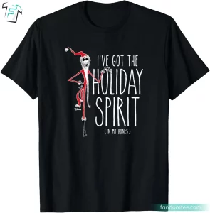 I've Got The Holiday Spirit Funny Men's Jack Skellington Shirt