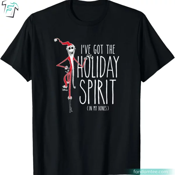 I’ve Got The Holiday Spirit Funny Men’s Jack Skellington Shirt