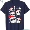 Jack Skellington Santa Shirt Funny Christmas Movie Graphics Tee