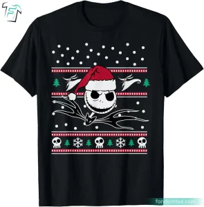 Jack Skellington Shirt Costume Funny Christmas Tee