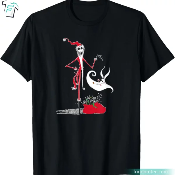 Jack Skellington Tuxedo Shirt Funny Christmas Character Movie Tee