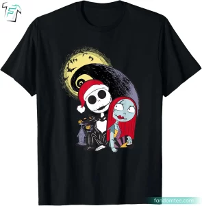 Jack Skellington and Sally Funny The Night Before Christmas Shirt