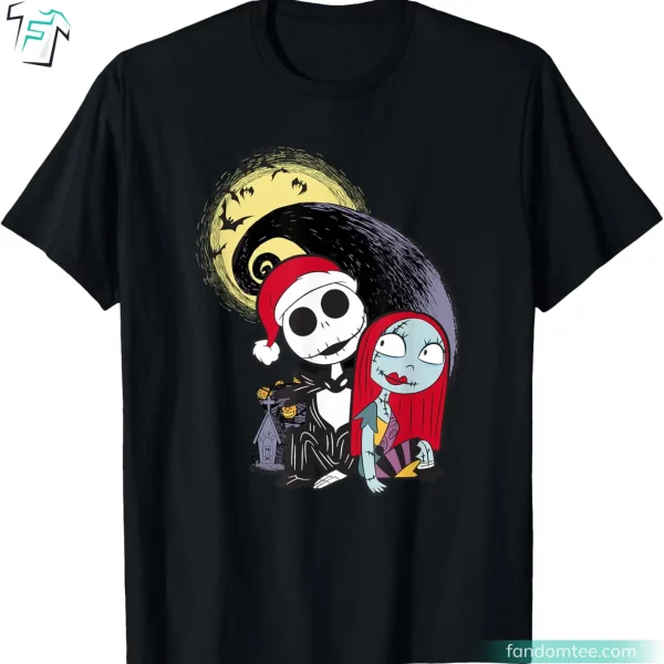 Jack Skellington and Sally Funny The Night Before Christmas Shirt