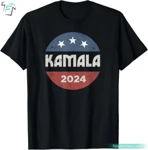 Kamala Harris T Shirt Vintage Campaign President 2024