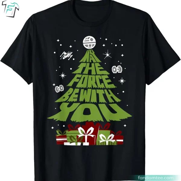 May The Force Be With You Christmas Tree Shirts