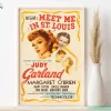 Meet Me In St Louis Movie Poster Vintage Christmas wall Decor